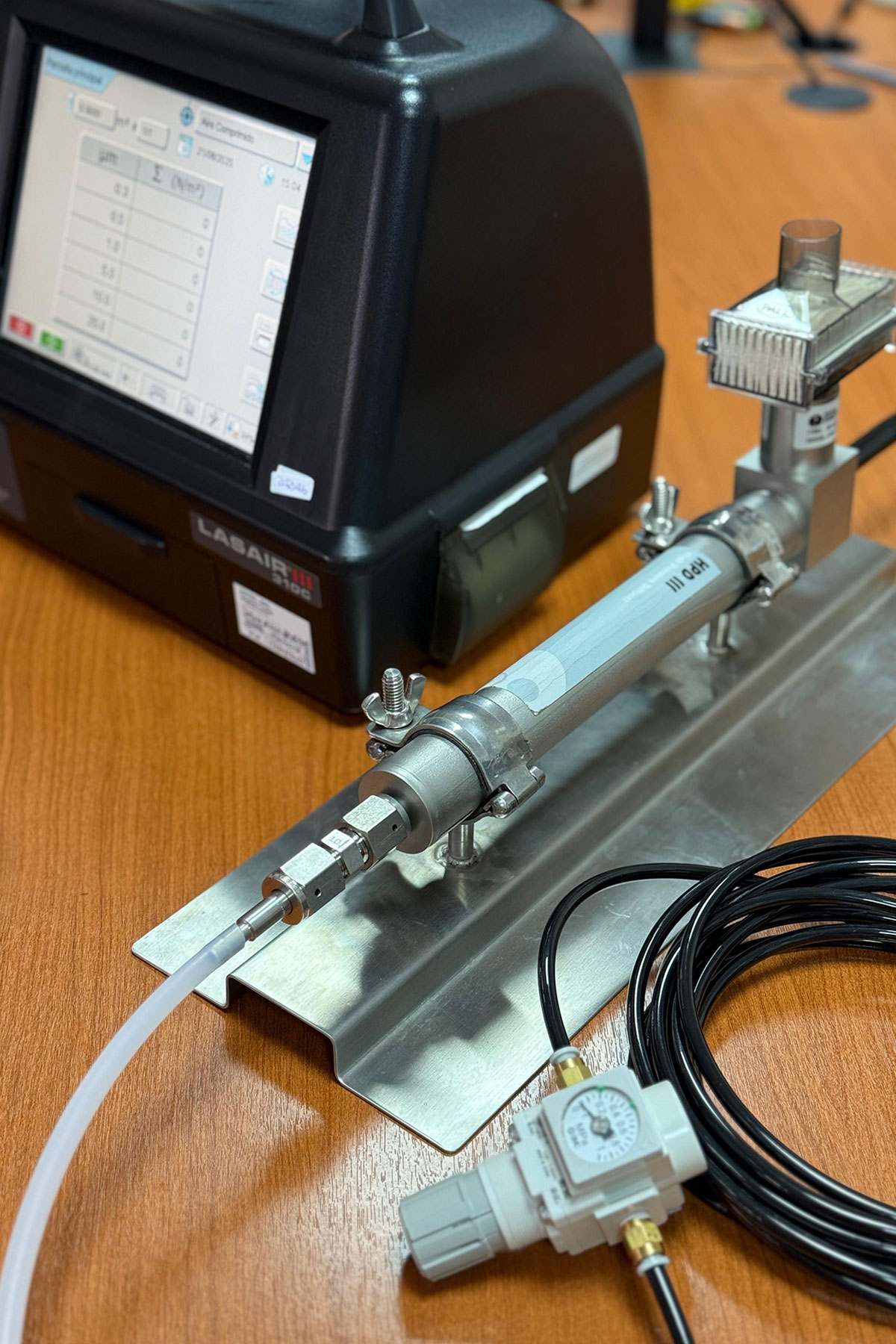 Conteo de particulas en aire comprimido